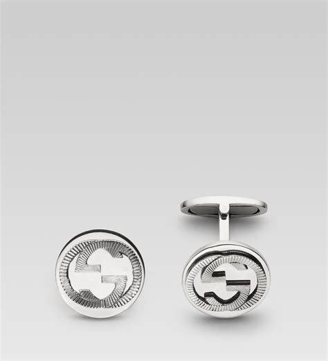 gucci cufflink sale|Gucci silver cufflinks for men.